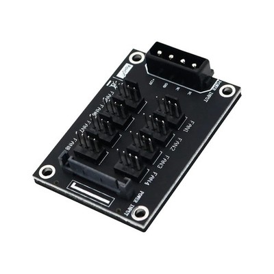 PC-Gehäusekühlung, Lüfter, Hub, Computer-Steckdosenadapter, 8 Kanäle, 12 V,