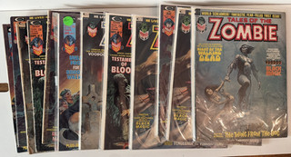 12 TALES OF THE ZOMBIE #1 2 3 5 7 ETC Marvel Curtis Horror Comic Magazine lot!