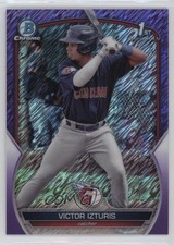2023 Bowman Chrome Prospects Purple Shimmer Refractor /250 Victor Izturis 0w8p