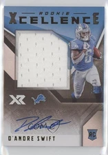 2020 Panini XR Rookie Xcellence Auto Swatches /35 D'Andre Swift #RXC-DS Auto RC