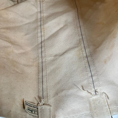 L.L. vintage anni 80 Borsa Bean Boat E Tote Bag Rosso E Bianco Fuori Produzione Extra Large - Foto 15 di 21