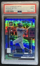 2022 Panini Donruss Optic Mookie Betts Pandora Prizm #/99 Dodgers PSA 9