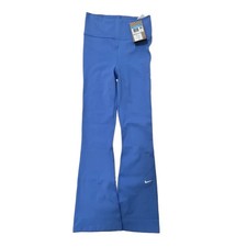 NWT Nike Kids' One Girls' Dri-Fit Flared Leggings M Blue High-Waisted DM7682-441