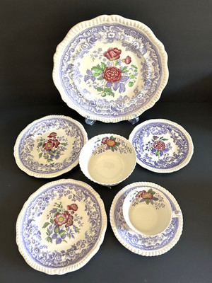 Copeland Spode MAYFLOWER 7 piece lot Gadroon Edge 2/8772 BEAUTIFUL CONDITION