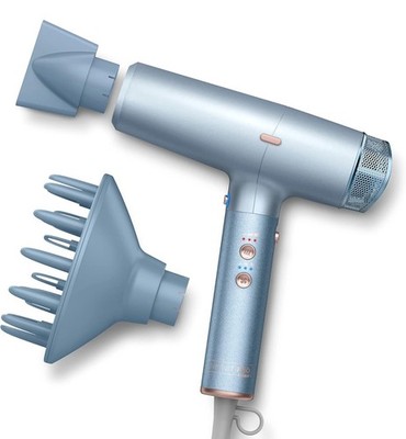 DigitalAIRE Hair Dryer Light Blue 5 Piece Set Ionic Ceramic Technology Fast Dry