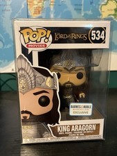 Funko Pop Vinyl: Lord of the Rings King Aragorn #534 in pop protector