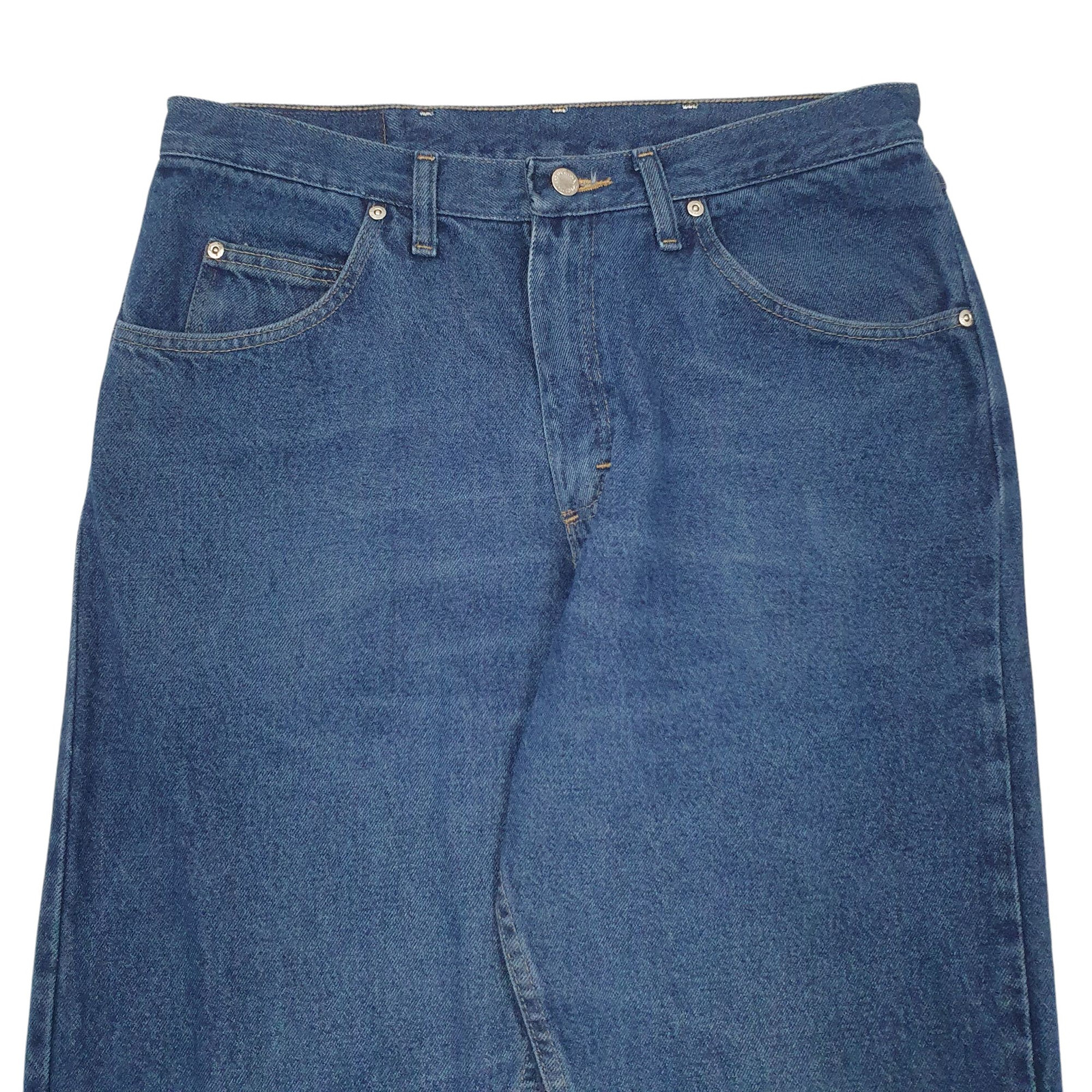 WRANGLER Relaxed Jeans Regular Fit Blue Denim Trousers Mens W34 L30 image 2