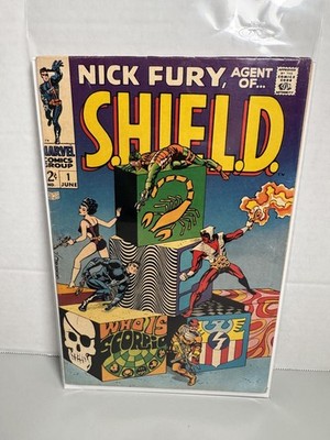 Nick Fury, Agent of S.H.I.E.L.D. #1 Marvel 1968 1st appearance of Scorpio Fine