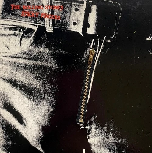 REAL ZIPPER Vtg ROLLING STONES Album STICKY FINGERS Vinyl 1973 PRESSING Lp OG NM