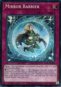 Mirror Barrier BLGG-EN028 Secret Rare 1st Edition Battles of Legend: Glorious Gallery