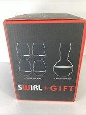 RIEDEL Swirl + Gift Red Wine Glasses & Decant...