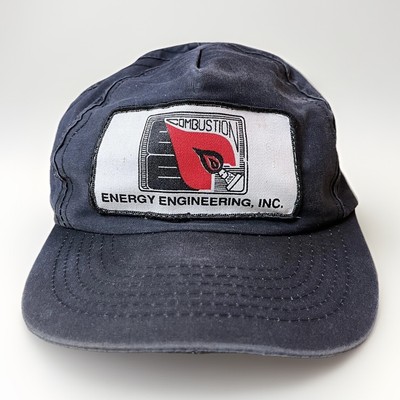 Vintage Combustion Energy Engineering Inc Patch Hat Blue Adjustable Trucker