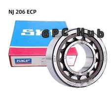 1PCS NEW NJ 206 ECP Cylindrical Roller Bearings, Single Row 30x62x16mm