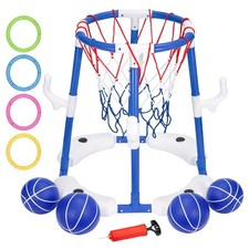 Schwimmender Pool-Basketballkorb, geeignet f&uuml;r Kinder und Erwachsene, inklusive