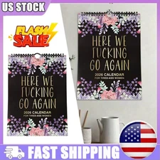 2026 F**K it Calendar For Tired-Ass Women Calendar 2026 Planner New Gift US