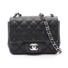 Chanel Mini Matelasse Shoulder Bag Women Black One Size