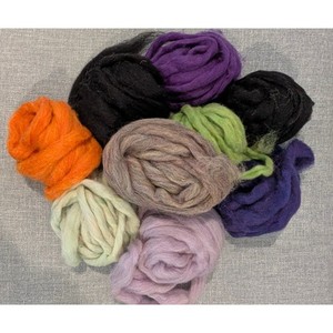 Wool Roving Various Colors As Pictured Minimum of 8 oz