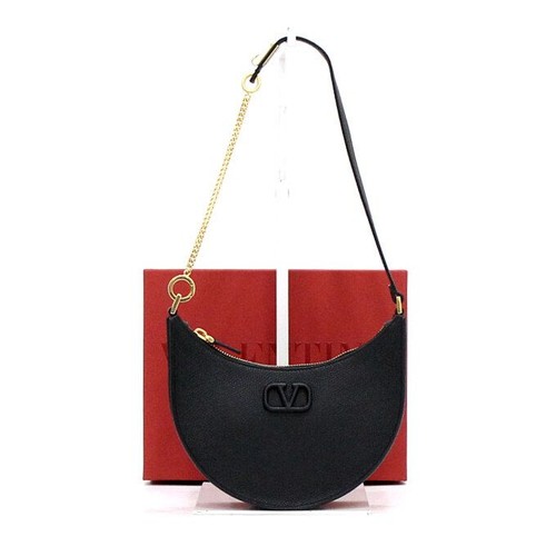 Valentino V Logo Hobo Shoulder Bag with Gold Chain aa61862 153784811