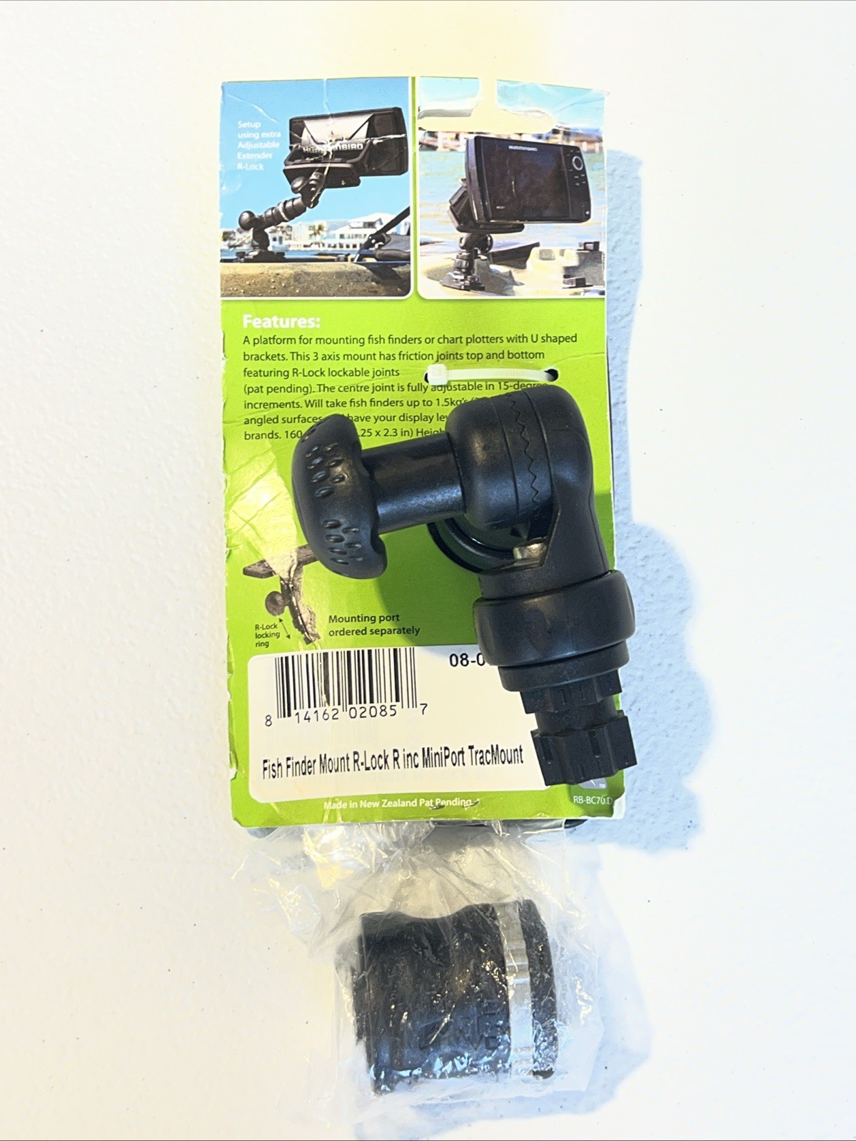 Railblaza Fish Finder Mount R-Lock R - U Shaped Brackets - Model 08-0082-11 NEW