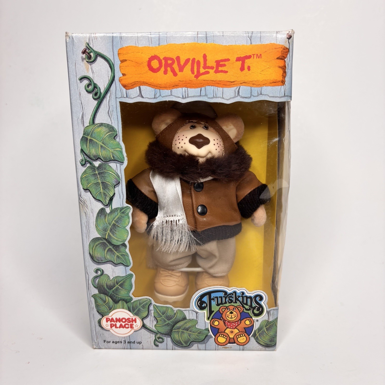 Vintage 1986 Furskin Orville T Teddy Bear Pilot 5