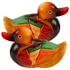 1 Pair of Ducks Model Wedding Ducks Sculpture Desktop Wedding