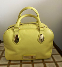 Loucos&Santos Yellow leather handbag made in Brazil detachable body strap