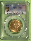 1886 S Liberty Head Eagle Gold $10.00 PCGS MS 61