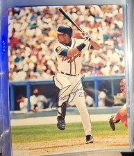 DAVID JUSTICE Autograph 8x10 Photograph Hand-Signed Atlanta Braves WOW