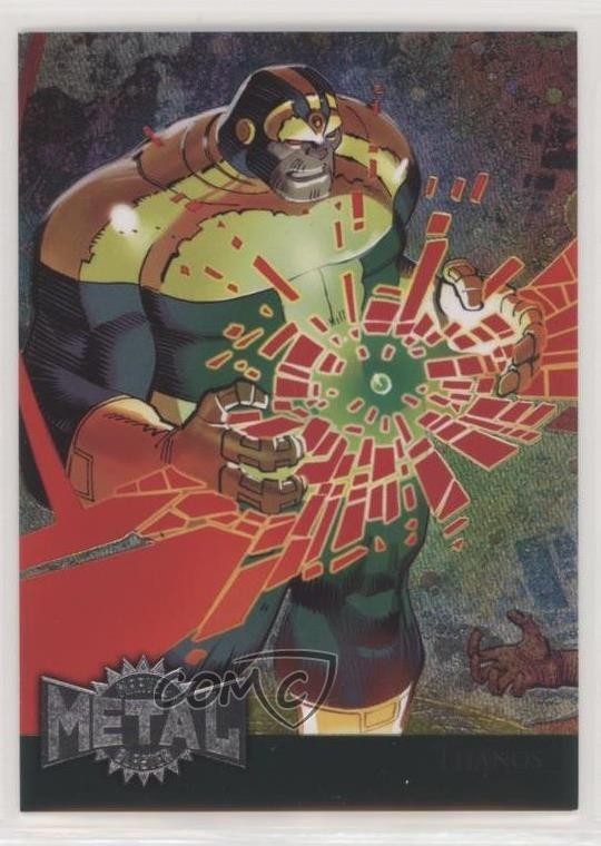 2015 Marvel Fleer Retro 1995 Fleer Metal Blaster Thanos #36 0e0