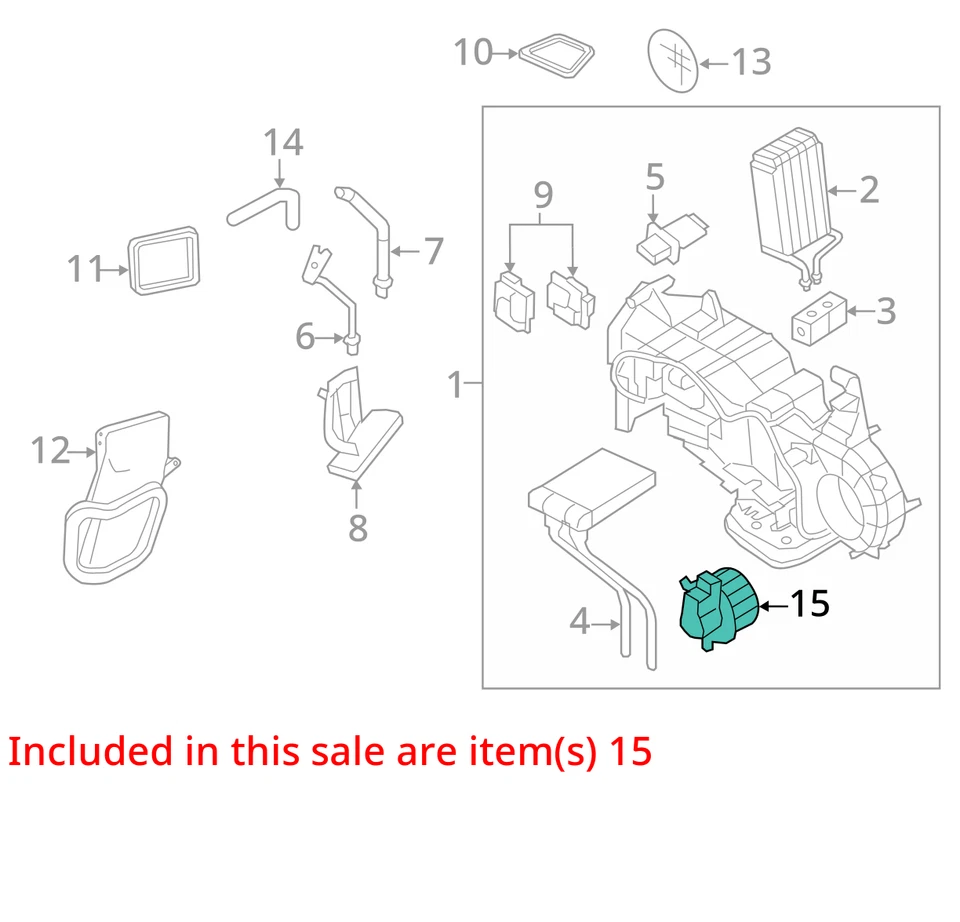 Lincoln Navigator 2014 calentador aire acondicionado motor fabricante de equipos originales 143 k millas - LKQ404591875 Foto 4 de 4