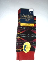 Pendleton Wool-Blend 1-Pair Crew Socks Size M - Fits Shoe Size M 5-9, W 6-10 NWT