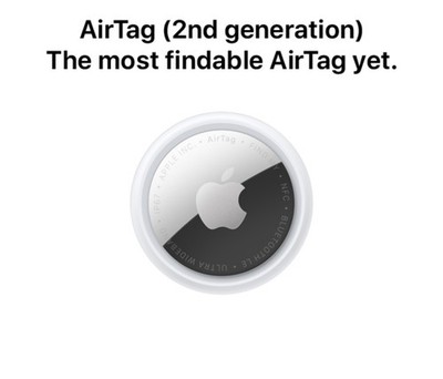 Apple AirTag 2nd Generation Genuine Apple Bluetooth Tracker 1 Pack