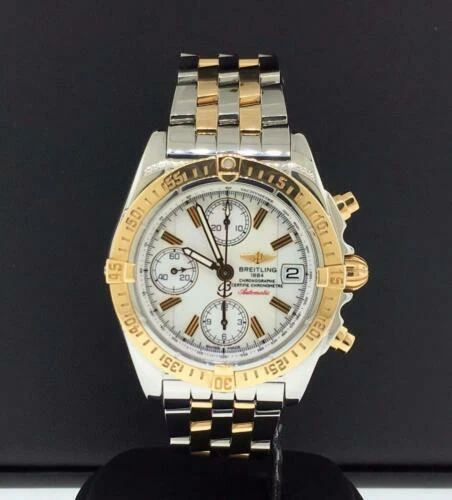 Breitling Stainless Steel Band Wristwatches with Date Indicator