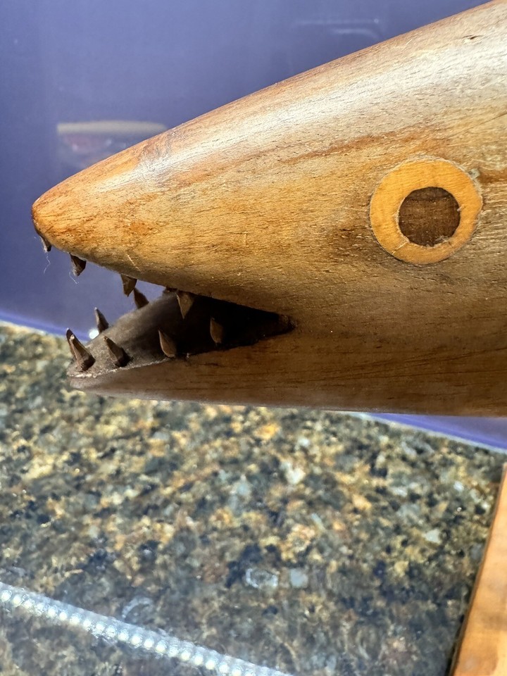 Warren Christian Pitcairn Island Hand Carved Flying Fish Signed | eBay UK