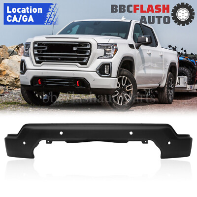 For 2019 2020 2021 GMC Sierra 1500 Primed Steel Front Bumper Face Bar W/ Park