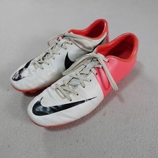 NIKE Mercurial Vapor 8 Hombres 10 Blanco Choque *PROMOCIÓN* Raro Fútbol Fútbol Deportes