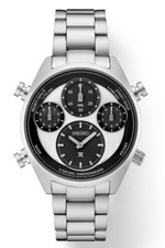 Seiko Prospex SFJ001 Speedtimer Solar CHRONOGRAPH White Black Dial Men's Watch