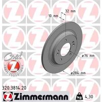 2X Zimmermann Bremsscheibe 320.3814.20