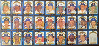 1988 Donruss Diamond Kings Complete 27 Card Set Cal Ripken Mark McGwire