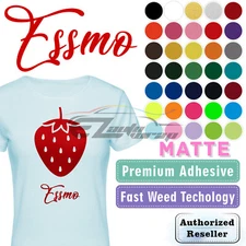 Essmo™ Matte Solid Heat Transfer Vinyl HTV T-Shirt 20" Heat Press Easy To Weed