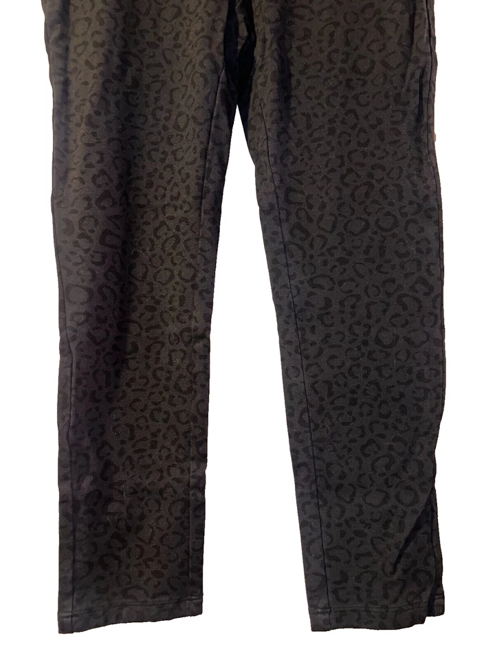 NYDJ Not Your Daughters Jeans Size 10P Gray Black Animal Print Stretch Leggings - Image 3 of 4
