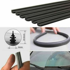 2Pcs 26'' 6mm Car Bus Silicone Frameless Windshield Wiper Blade Refill Universal
