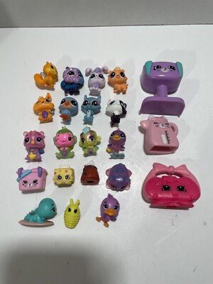Lot of 22 Littlest Pet Shop Hatchimals Shopkins Mini Toy Figures Collectible