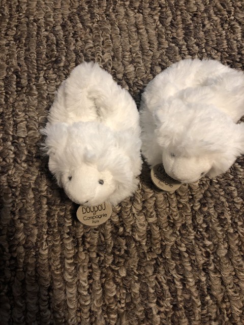 doudou et compagnie lamb slippers