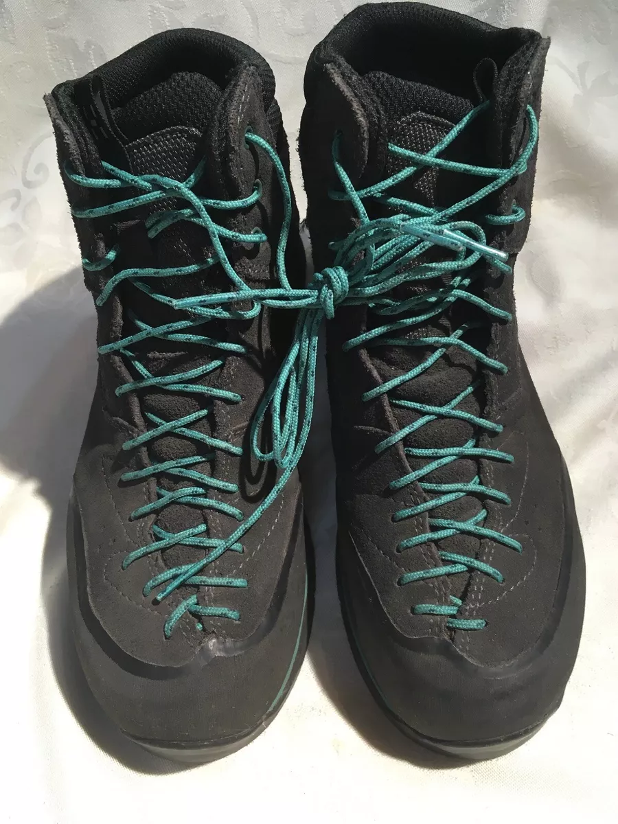 Haglofs Roc Icon Women s Black Turquoise Hiking Boots Sz 7.5 38.2