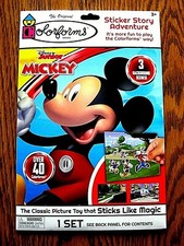 Mickey Mouse Colorforms Fun Pack game Sticker Story Adventure Play SET Disney Jr