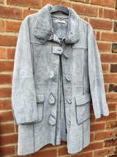 Rocha John Rocha, Ladies, Suede/fur Executive Long Coat, Brand New, Uk18, Eu46