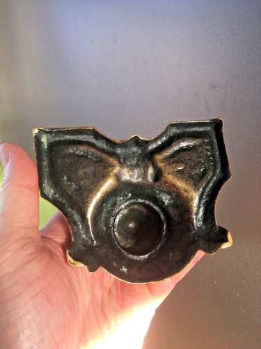 ANTIQUE LLOYD PASCAL & CO ELPEC ENGLISH BRASS INKWELL OFFICE DESK ACCESSORY PROP - Picture 5 of 10