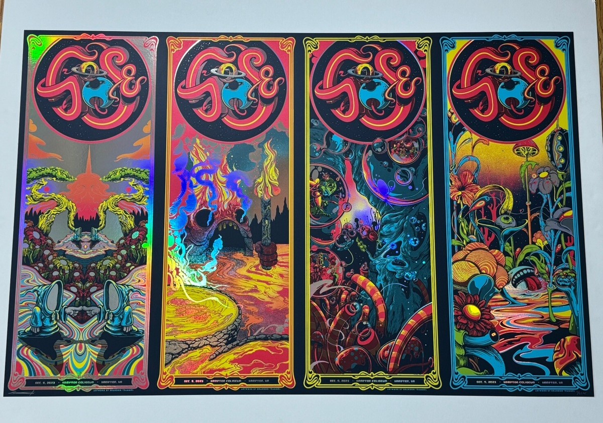 Goose The Band Poster Hampton Coliseum Goosemas 2023 S/N FOIL