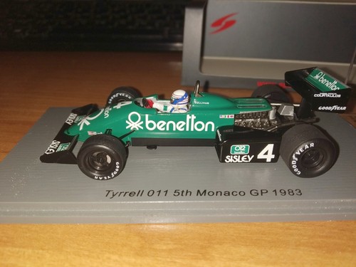 F1 Tyrrell 011 #4 Danny Sullivan 1983 Monaco GP Spark S7285 1:43 - Bild 5 von 5